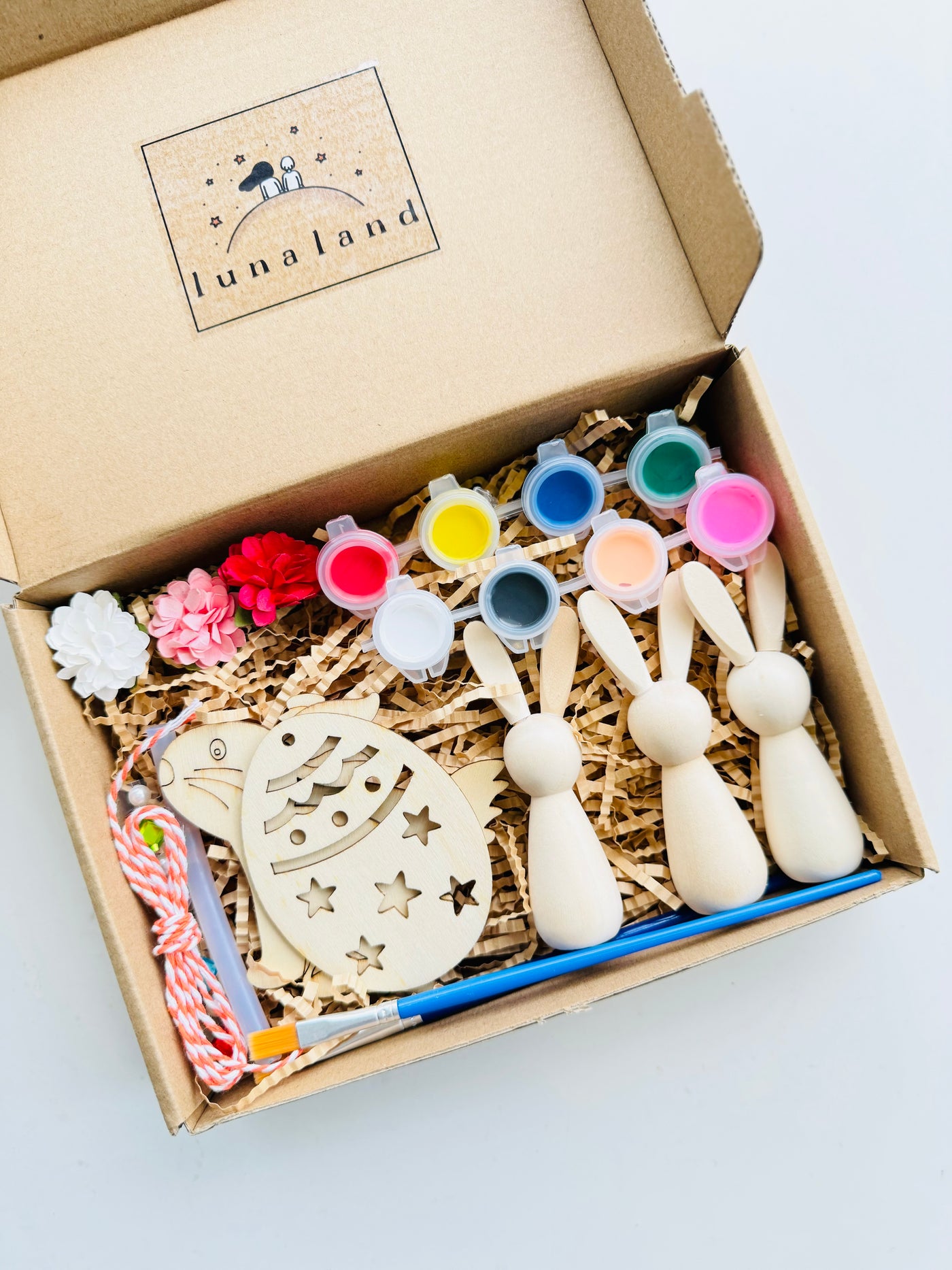 Easter Wooden Bunny Decoration Painting Kit