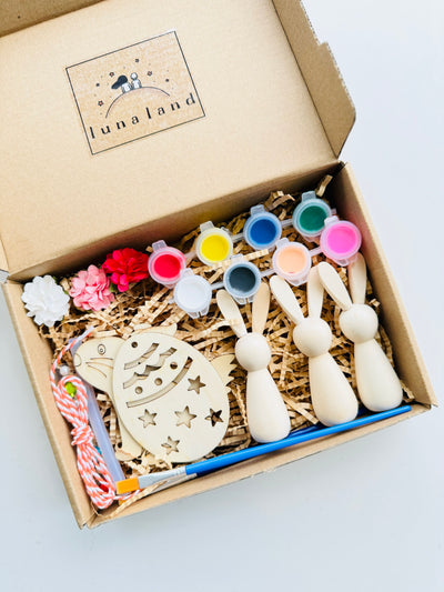 Easter Wooden Bunny Decoration Painting Kit