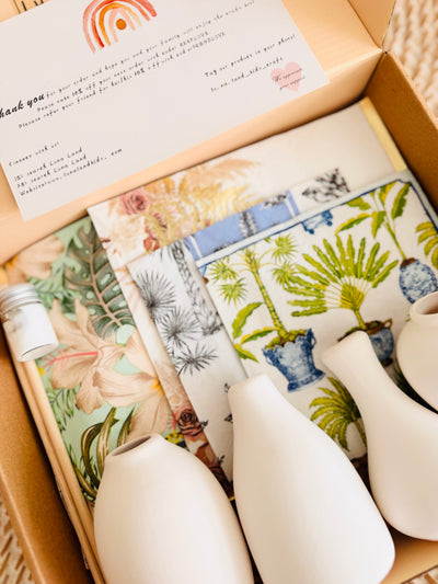 Summer theme mini Vase Painting Kit