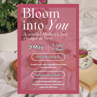 A Mother’s Day Escape (May 9th: 3~5pm/Bloom bar + Scented Bar)