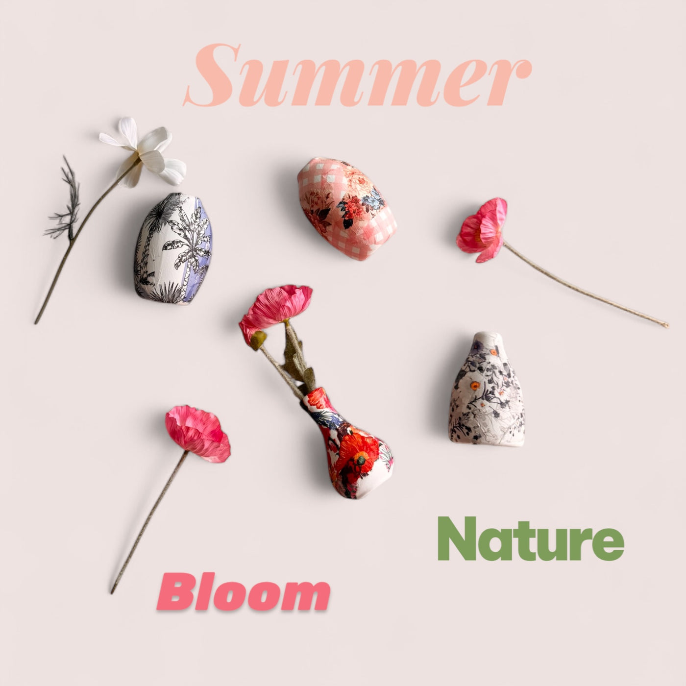 Summer theme mini Vase Painting Kit
