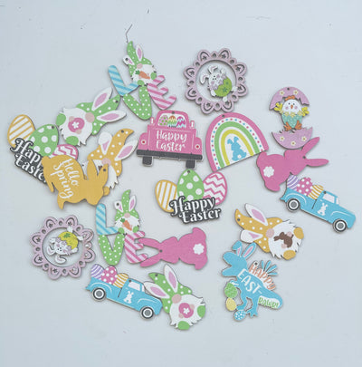 Easter wooden decoration & napkin ring DIY kit