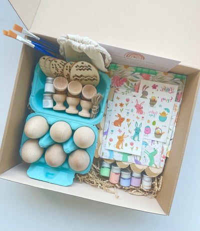 Easter wooden eggs & deco creation kit