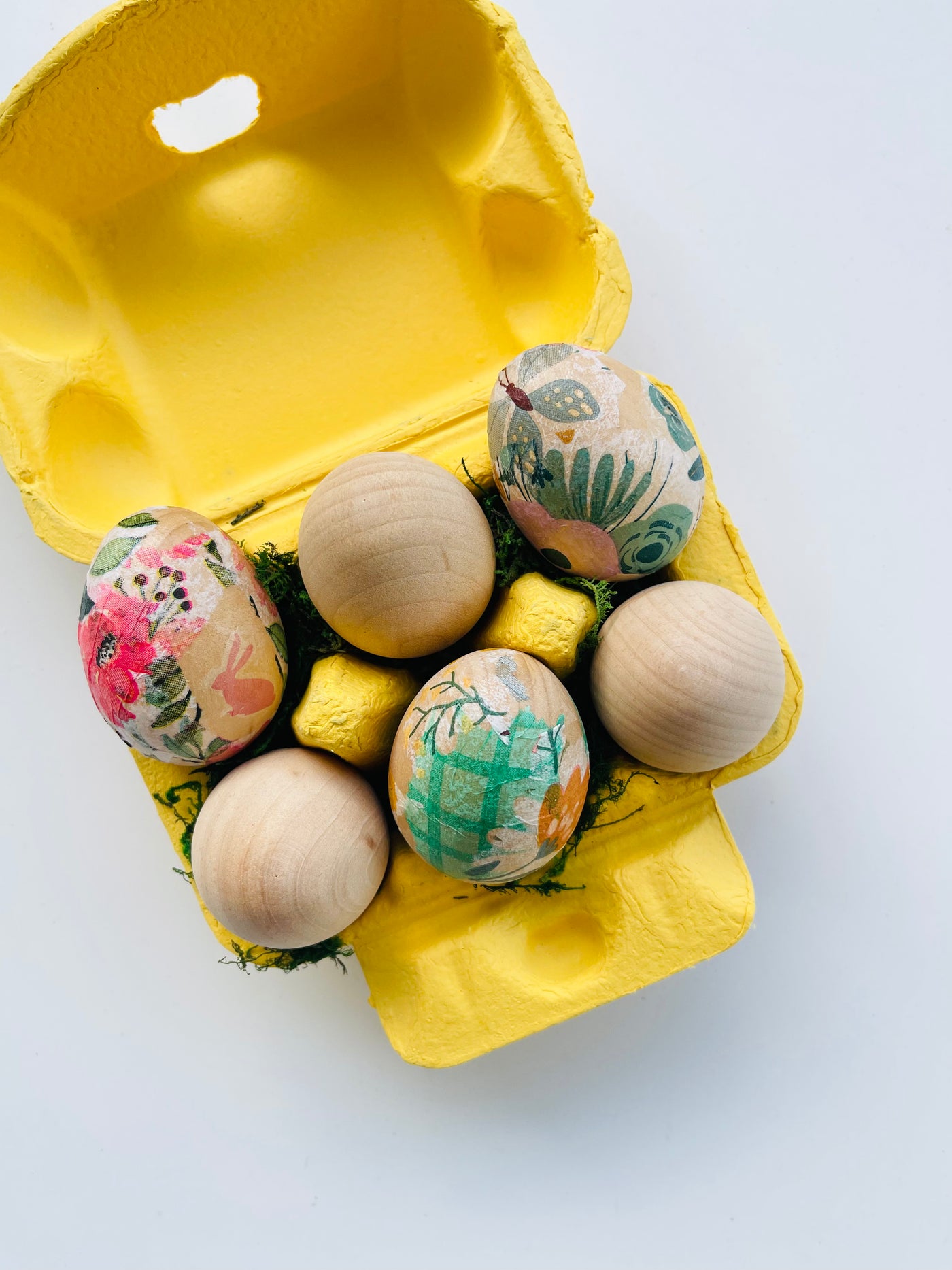 Easter wooden eggs & deco creation kit