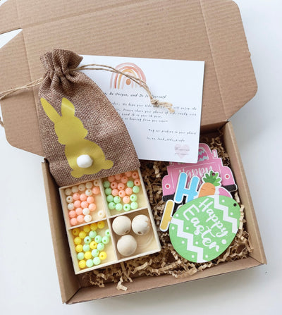 Easter wooden decoration & napkin ring DIY kit